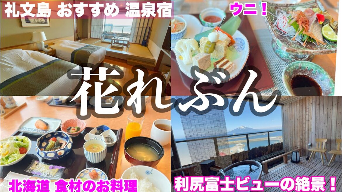 【字幕】＃北海道　離島旅⑨ #礼文島 ♨️温泉宿「花れぶん」宿泊記・利尻富士を望むお部屋・絶景の露天風呂・天然温泉・豪華な夕食・朝食・おすすめホテル・　親子旅・母娘旅　＃シニア