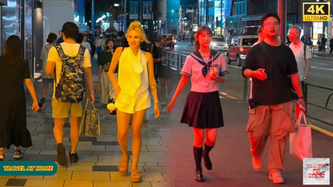 4K HDR Japan travel 2025 | Evening Walk in Harajuku（原宿）Tokyo Japan |  Relaxing Natural City ambience