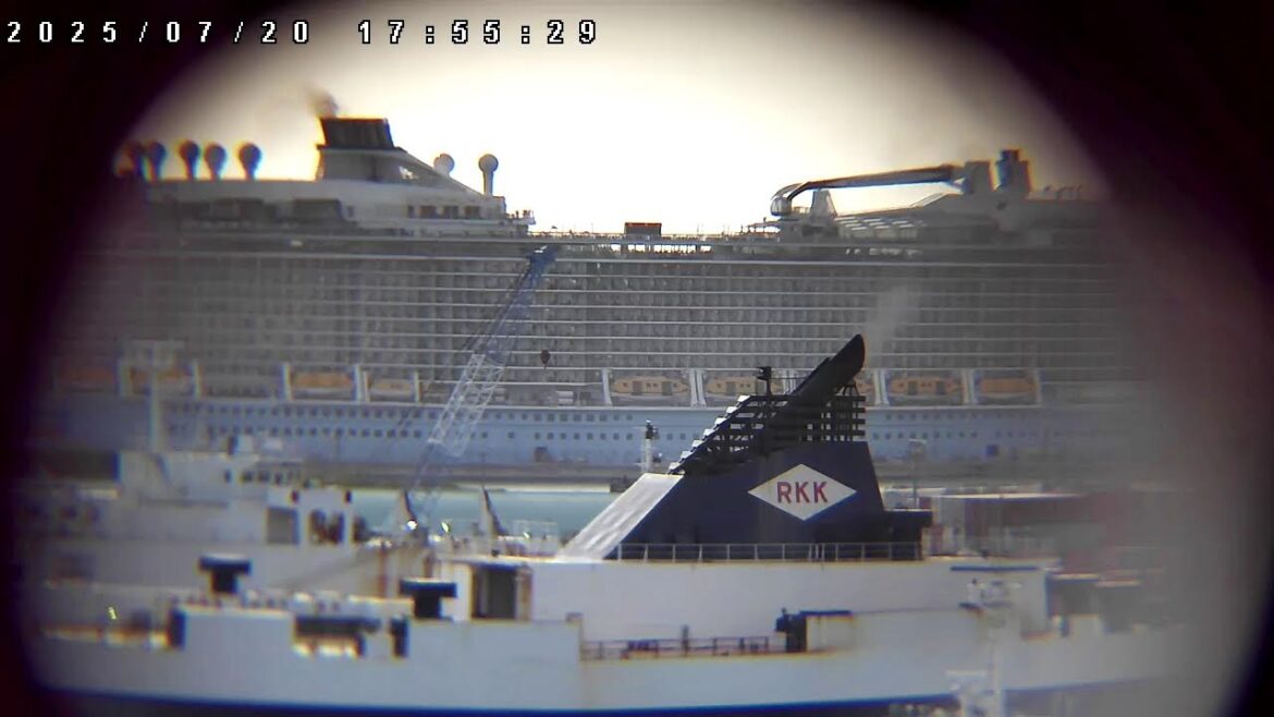 SPECTRUM OF THE SEAS　スペクトラムオブザシーズ入港6：00　live 那覇新港 第二クルーズバース OKINAWA  NAHA PORT