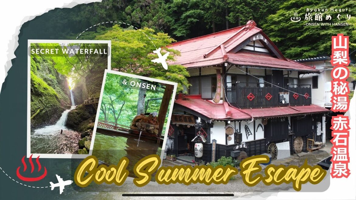 【♨️Yamanashi】 Tokyo Too Hot? We Found a Secret Mountain Onsen 5°C Cooler | Akaishi Ryokan