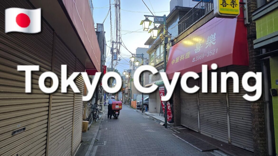 Tokyo,Japan 🇯🇵 Evening Cycling Tour 4K