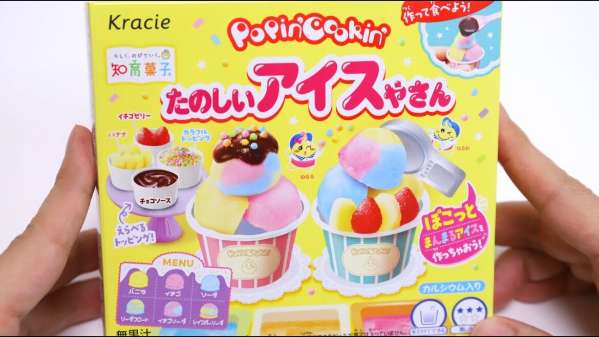 New Popin’ Cookin’ Ice Cream Shop DIY Candy Kit Japan Souvenir