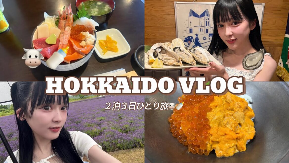 【夏の北海道ひとり旅vlog】アイドル夢衣エマの2泊3日いっぱい食べた旅！🐮🍼