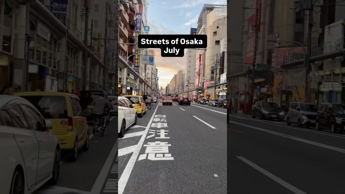 Osaka #marinjapan #travel #japantravel #nostalgia #osaka #streets #goldenhour #japan #urbanbeauty