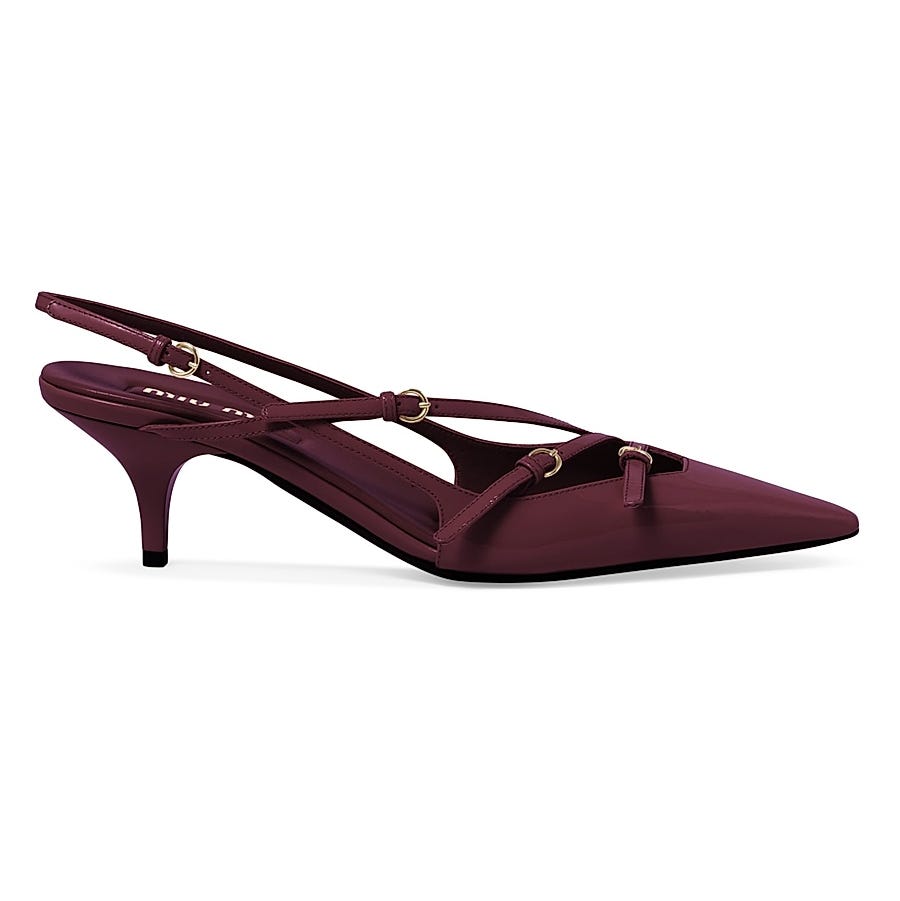 Patent Leather Slingbacks