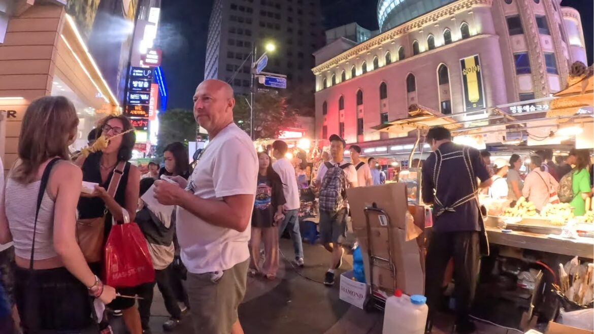 #438 [4K Ultra-wide video: Myeongdong food street in Seoul, Korea. #Myeongdong #Walking #CityTour #438 [4K Ultra-wide video: Myeongdong food street in Seoul, Korea. #Myeongdong #Walking #CityTour