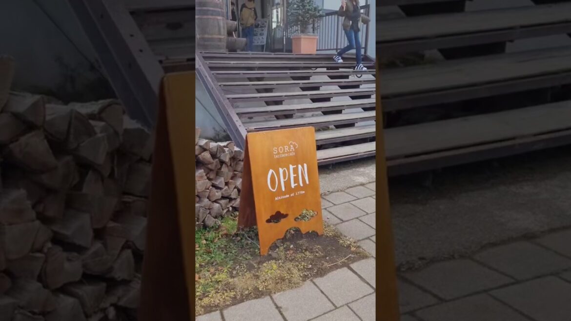 Sora Terrace Cafe in the Clouds ⛅️ #traveljapan #Nagano #naganotravel #soraterrace #japaneats