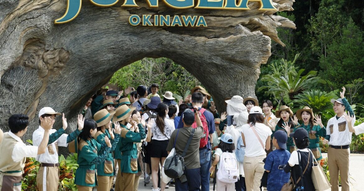 Okinawa theme park opens with higher entry fees for overseas guests