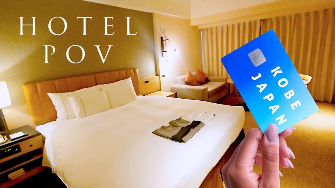 🇯🇵 Kobe Hotel Tour POV: ¡Deluxe King + Sofá Cama con Vistas! 🛌✨