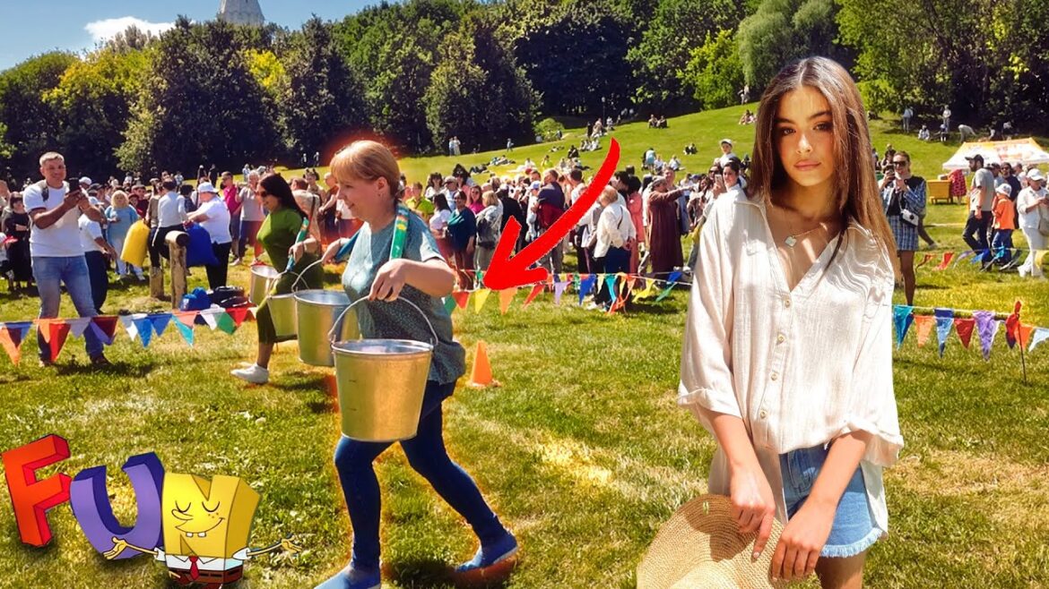 LIFE IN RUSSIAN VILLAGE! Walk at Summer Folk Festival! Walking tour of Moscow