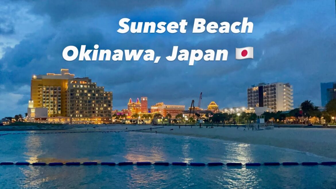 Sunset Beach Okinawa Japan Walk