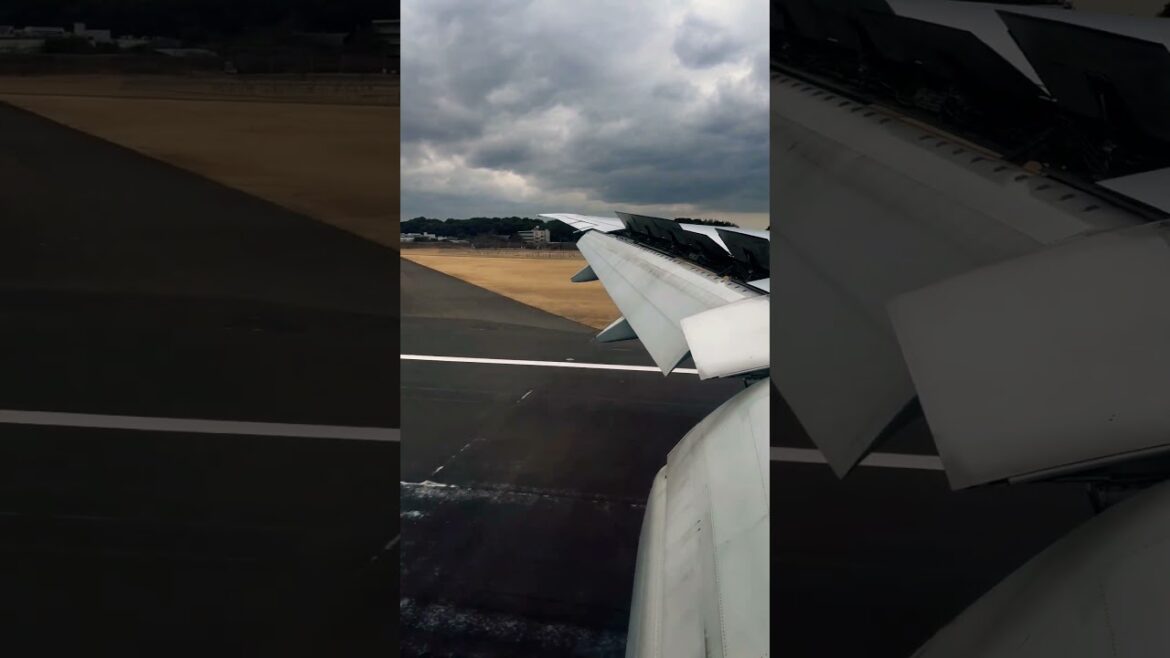 Korean Air landing at Narita Airport #shorts #travel #short #airplane #koreanair