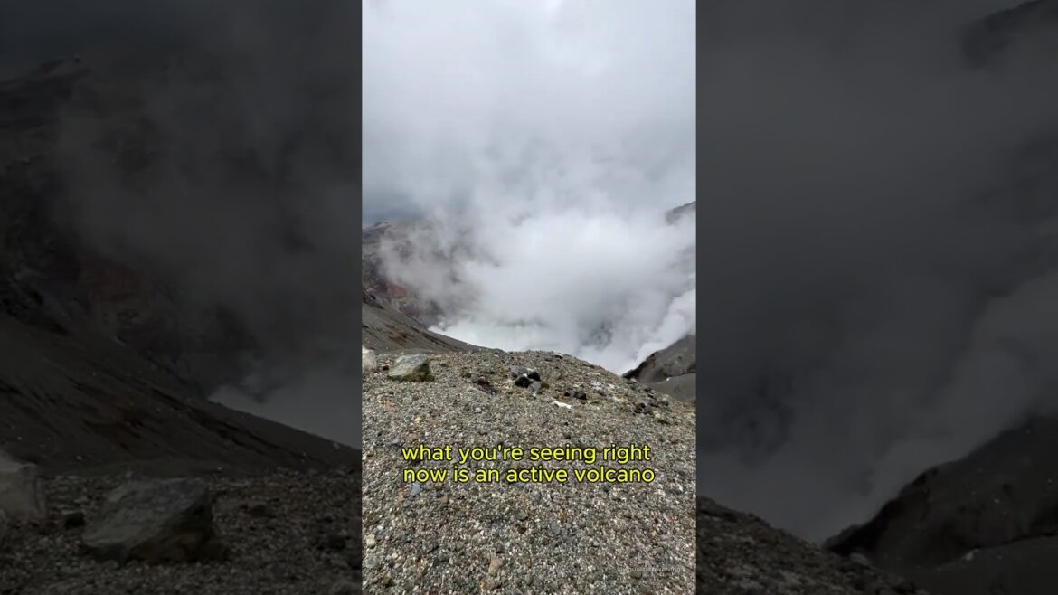 This volcano is literally STILL ACTIVE — and I got this close!