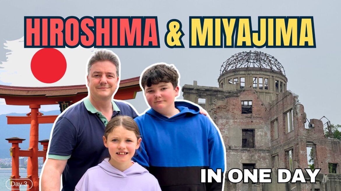 A day in HIROSHIMA AND MIYAJIMA ISLAND in JAPAN, With Bullet Train Back to Osaka