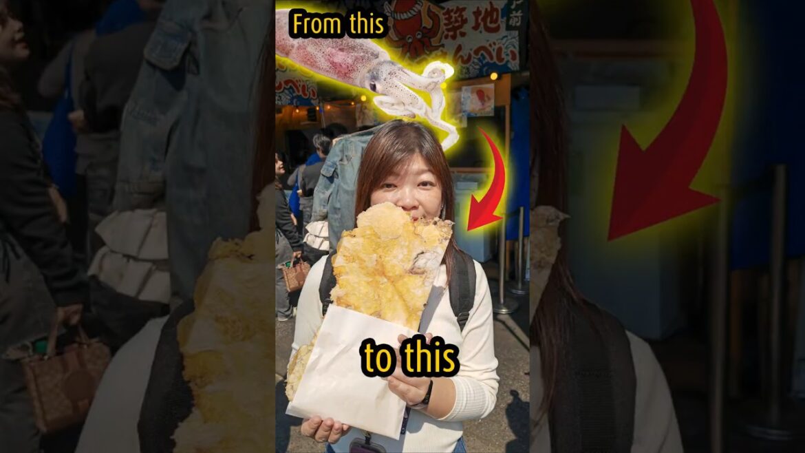 They Press Fresh Seafood Into THIS?!  #japantravel #travel #foodie #shorts #fyp