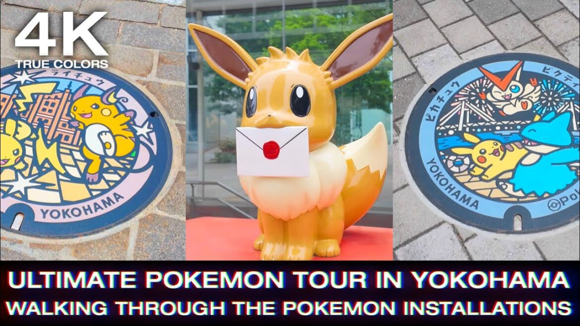 Ultimate Pokemon tour in Yokohama – Walking through the Pokemon installations – 4K – 3D audio Ultimate Pokemon tour in Yokohama - Walking through the Pokemon installations - 4K - 3D audio