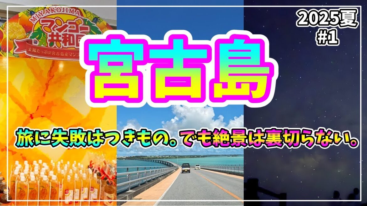【宮古島】ミッション形式で巡る絶景旅🌴幻のマンゴーを探せ！星空＆サンセット完全制覇【2025年6月】#1