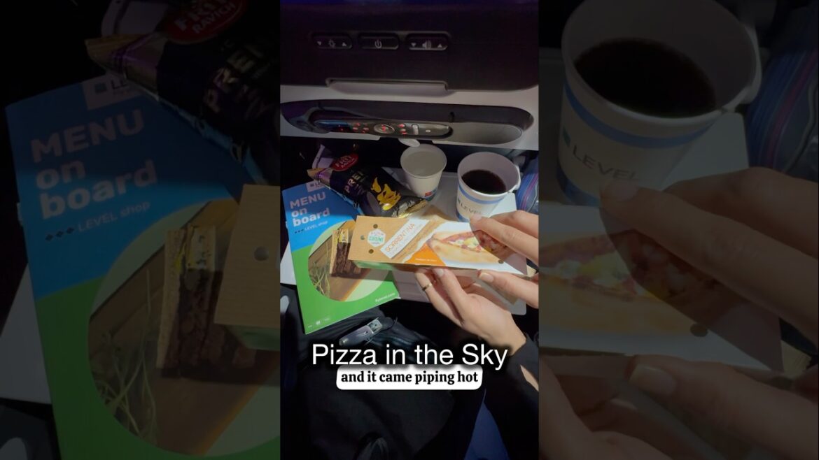 WE TRIED A PIZZA IN THE SKY ON LEVEL AIRLINES (€92 ONE WAY) FROM BCN TO JFK #travel @LEVELair WE TRIED A PIZZA IN THE SKY ON LEVEL AIRLINES (€92 ONE WAY) FROM BCN TO JFK #travel @LEVELair