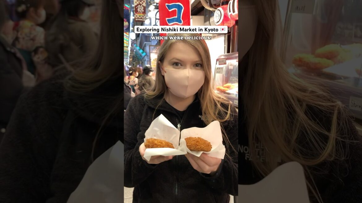 [Kyoto] Visiting Nishiki Market for Some Delicious Food!#japantravelguide #kyoto #nishikimarket