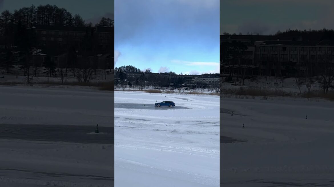 Driving on a frozen lake🧊Nagano❄️Japan #drivingacrossjapan #japan #asiantravel #snow #nagano