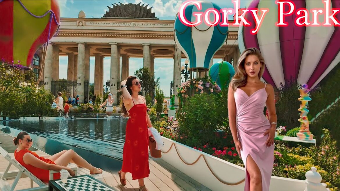 🌳 Walking in Central Park of Moscow! Summer Walk. 🇷🇺 Life in Russia.