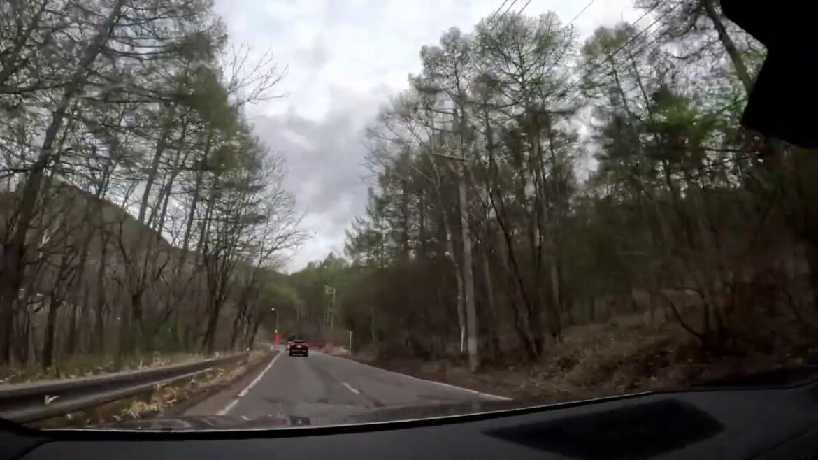 Japan Car Travel: Shirakaba Lake Driving in Spring Part1