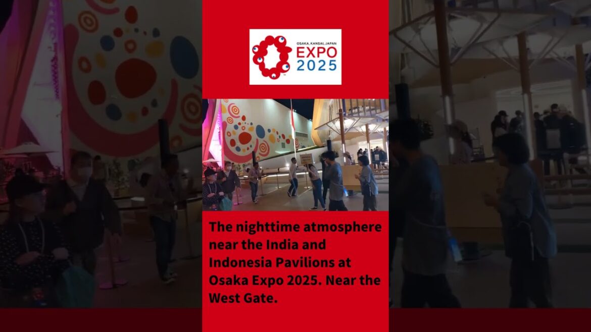 The night atmosphere near the Indonesian Pavilion at Osaka Expo 2025. Near the West Gate. The night atmosphere near the Indonesian Pavilion at Osaka Expo 2025. Near the West Gate.
