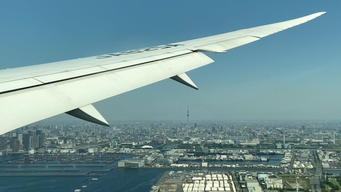 All Nippon Airways Boeing 787-8 Landing in Tokyo Haneda (HND) All Nippon Airways Boeing 787-8 Landing in Tokyo Haneda (HND)