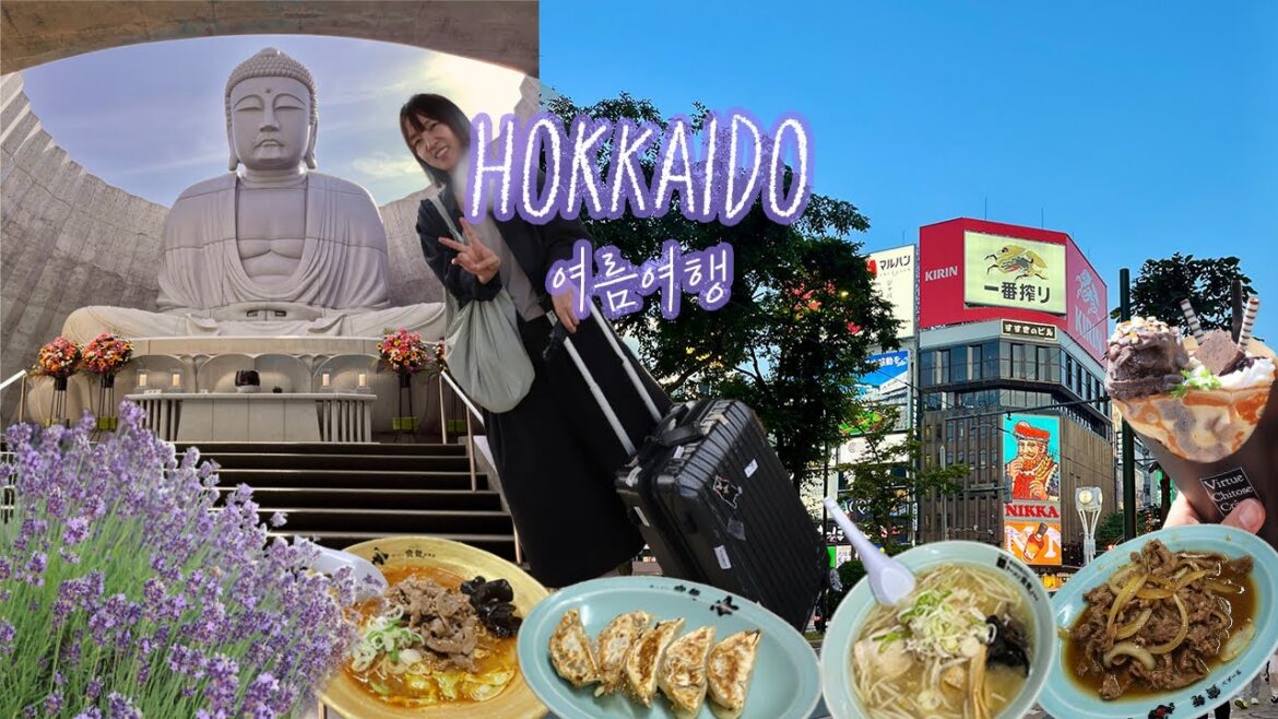 라벤더 보러 떠난 여름의 홋카이도, 삿포로 여행 | 렌트카 | 두대불전(부처의 언덕)| 리버사이드호텔 삿포로 |  스스키노맛집, 호우류라멘, 마지산도