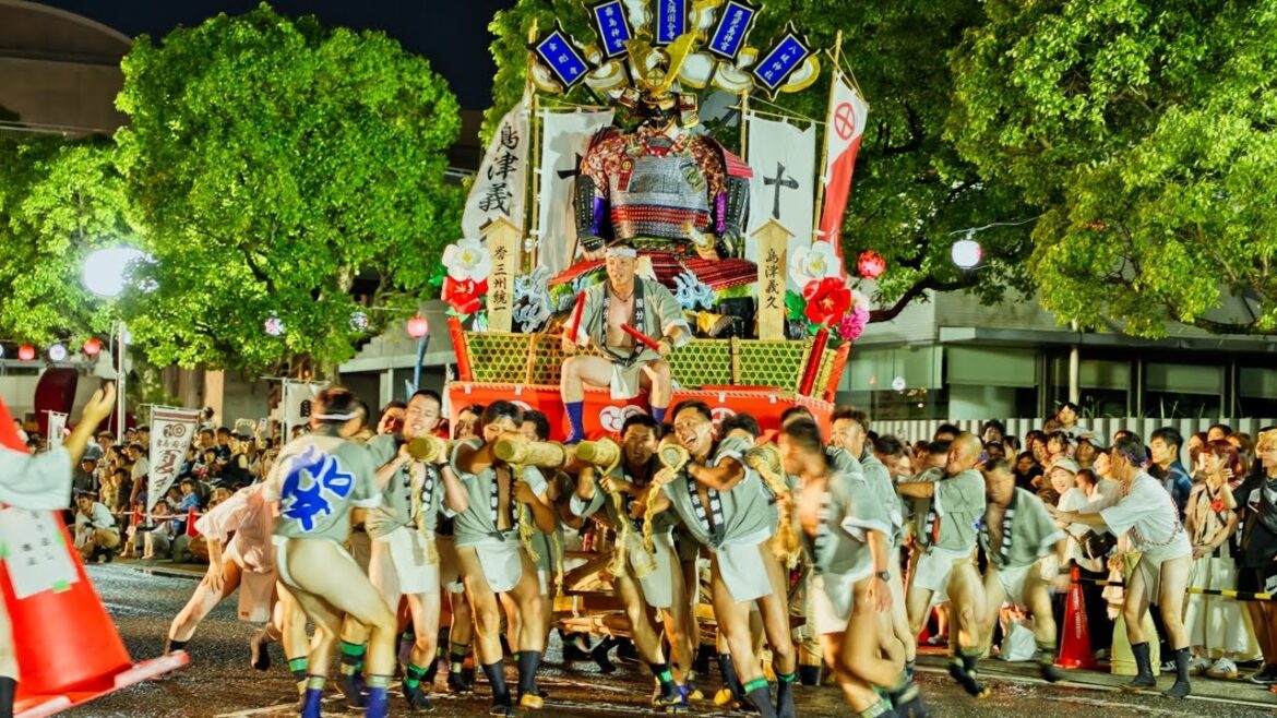 Japanese Shrine Race in Kokubu, Kagoshima! #国分寺御輿 Kokubunji Mikoshi Race 2025 #japanfestival #祭り
