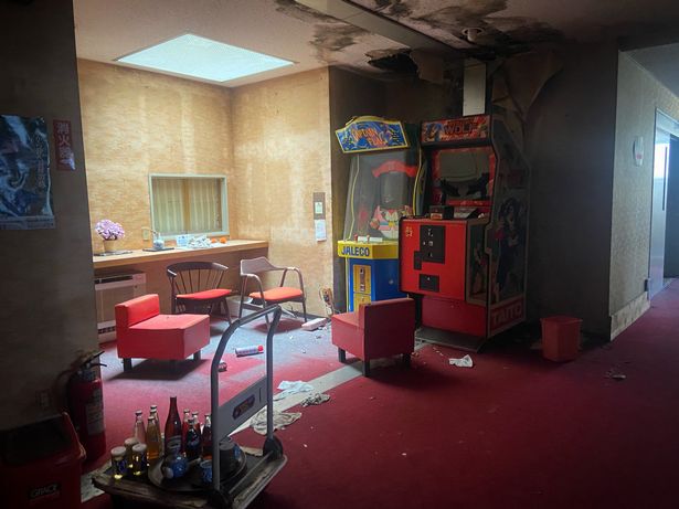 Even drinks were left in some rooms