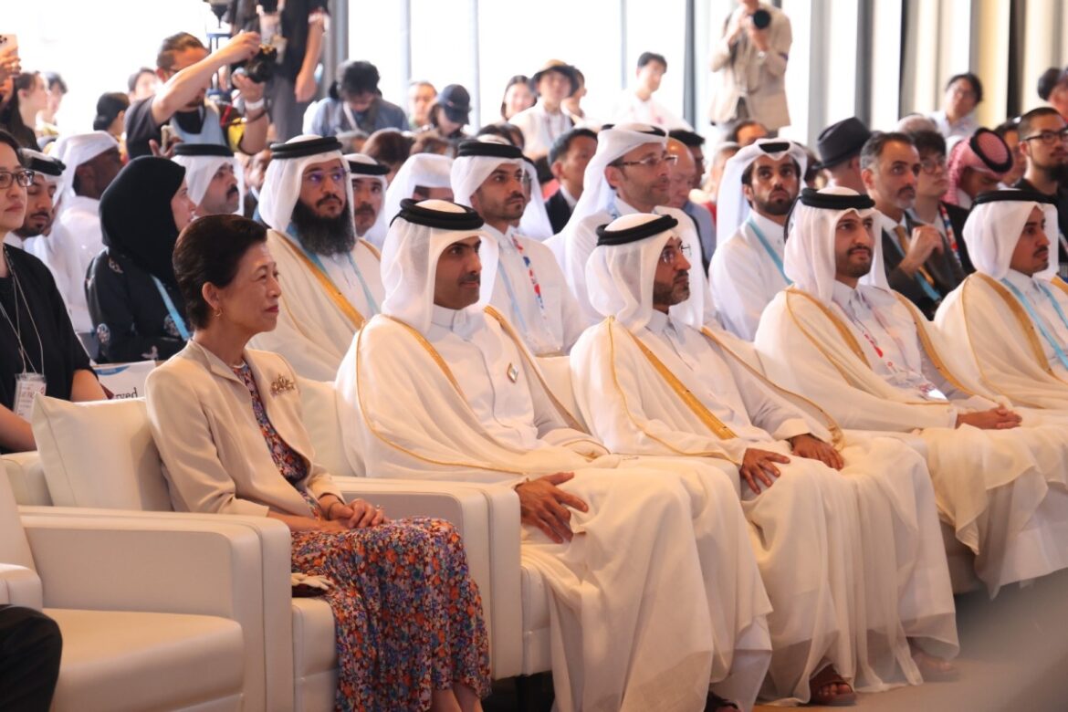 Qatar pavilion celebrates National Day at Expo 2025 in Osaka Minister of Culture H E Sheikh Abdulrahman bin Hamad Al-Thani and other dignitaries during a special celebration marking Qatar’s National Day.