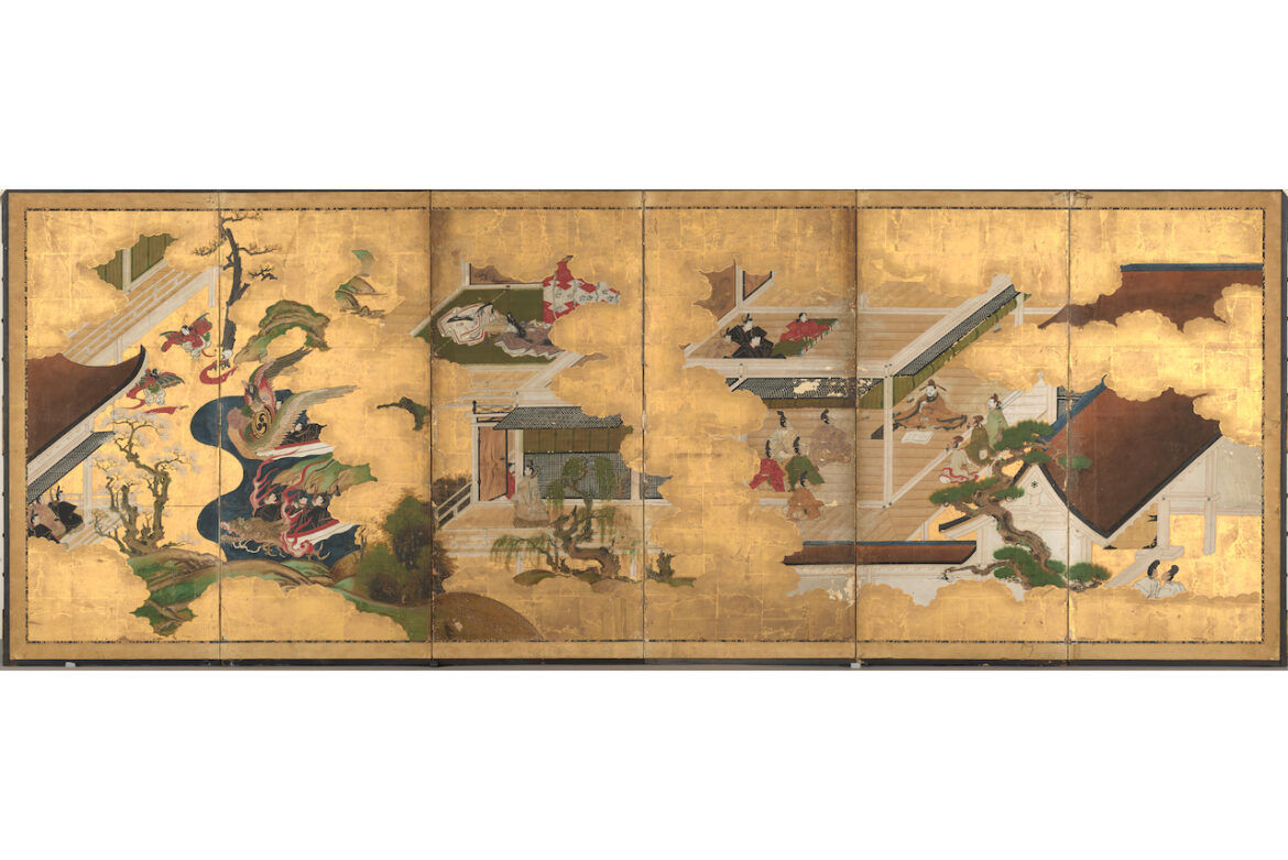The first public viewing of the temple treasure “The Tale of Genji” in three years. The first public viewing of the temple treasure "The Tale of Genji" in three years.