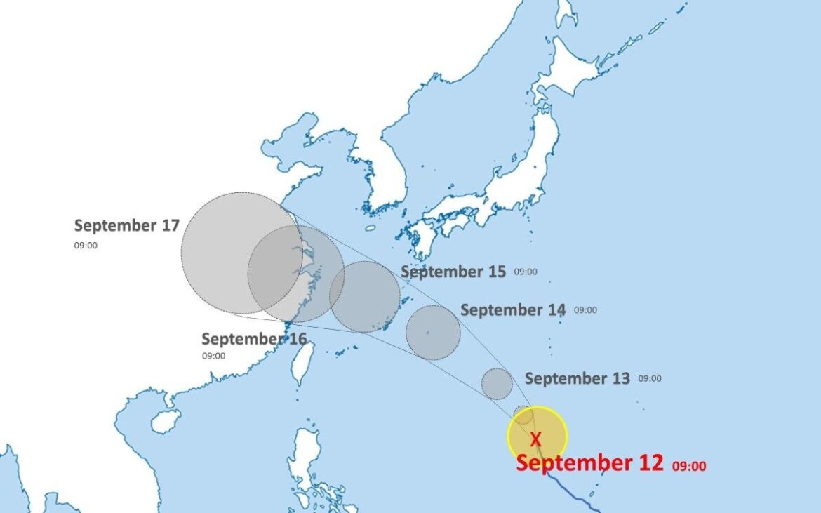 Typhoon Bebinca may approach Japan's Okinawa, Amami over weekend