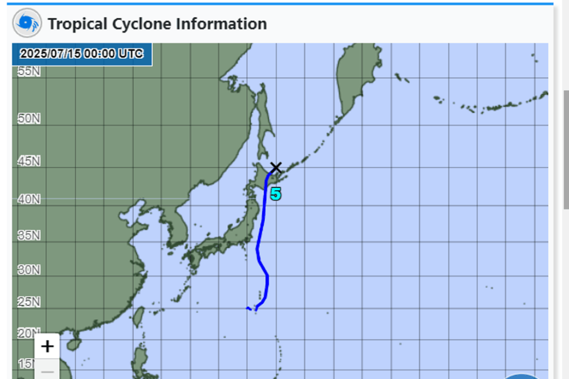 Typhoon Nari lashes northern Japan with strong winds and heavy rain
