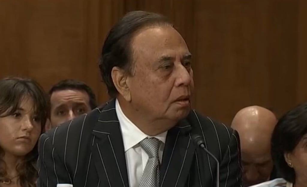Anjani Sinha at his Senate confirmation hearing. Photo: C-Span