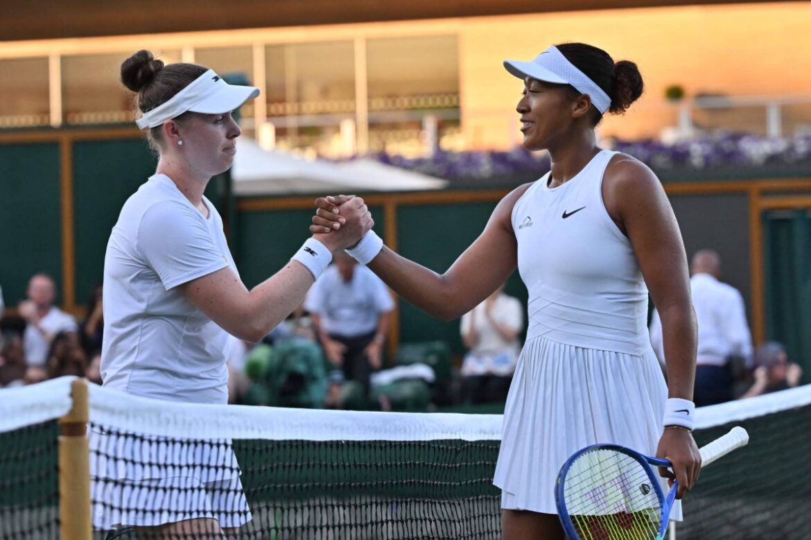 Osaka overcomes spirited Gibson to reach Wimbledon second round