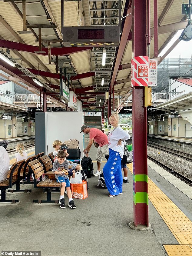 Jonica (right) was shocked when passengers were rude to a seven-year-old at a train station