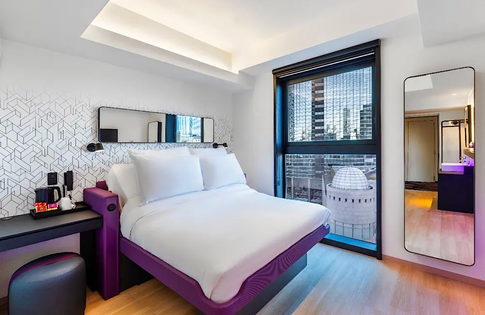 Smart, sleek and space-savvy—YOTEL’s compact cabins make every square metre count in high-density Tokyo.