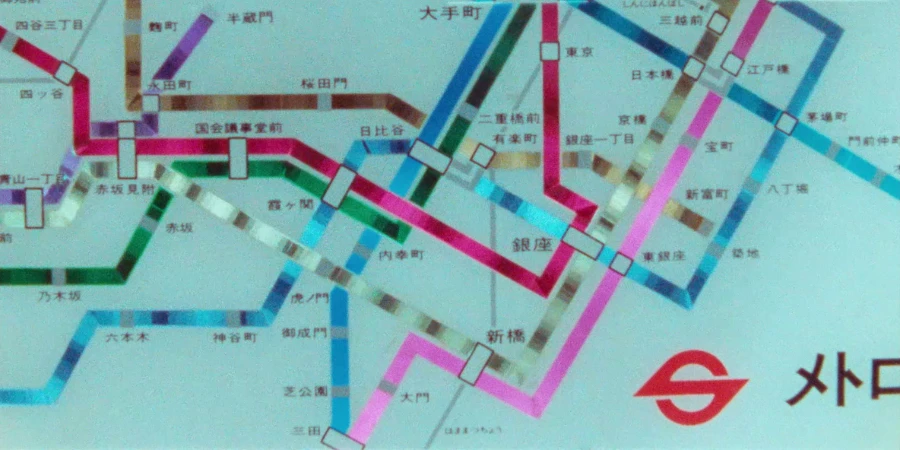 Japanese Subway Map