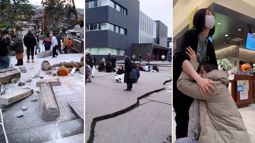 Click to play video: '7.6 magnitude earthquake hits central Japan'