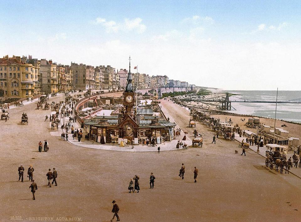 Anti-tourism riots in Brighton, UK, in 1827 protested the removal of fishing boats from the beachfront due to tourist complaints. <a href="https://en.wikipedia.org/wiki/Brighton#/media/File:Brighton_aquarium_photochrom.jpg" rel="nofollow noopener" target="_blank" data-ylk="slk:Detroit Publishing Co/Library of Congress/Wikipedia;elm:context_link;itc:0;sec:content-canvas" class="link ">Detroit Publishing Co/Library of Congress/Wikipedia</a>