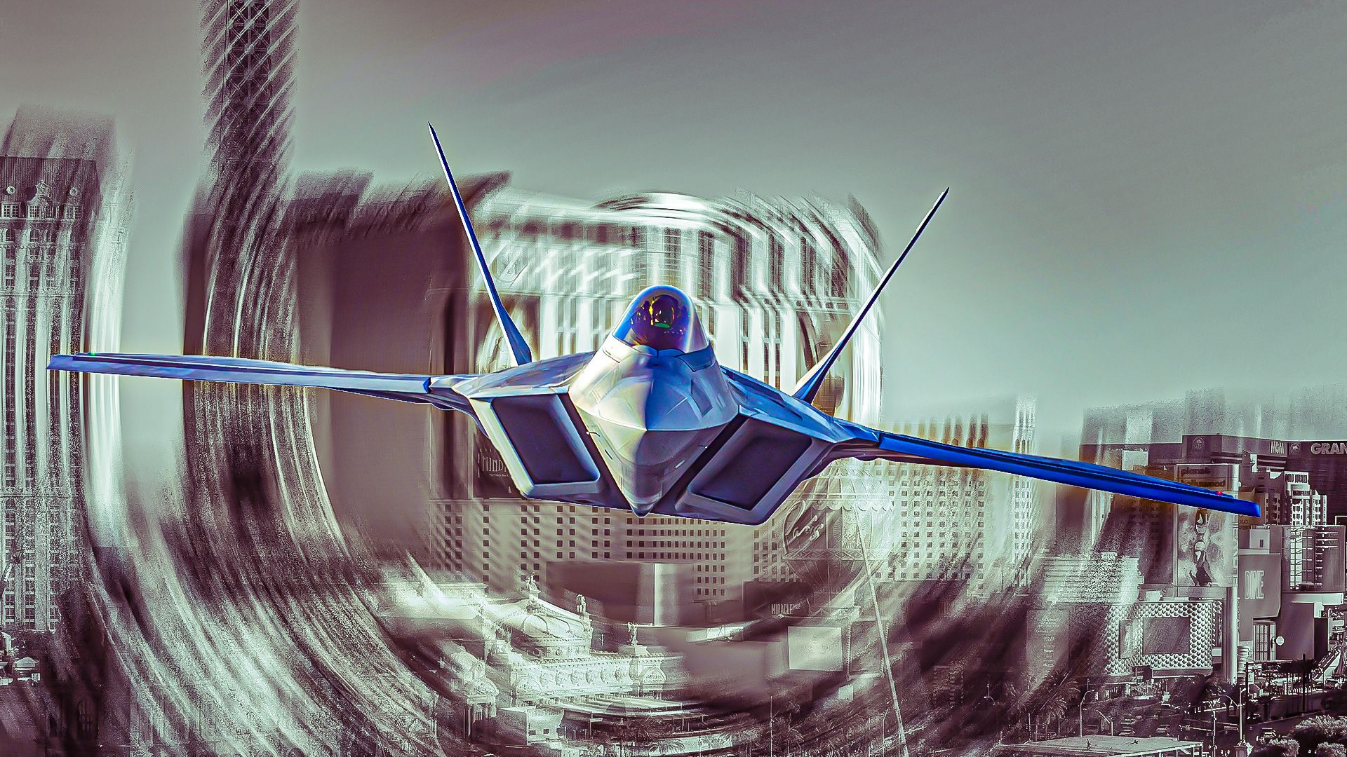 F-22 Raptor flying