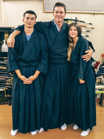 Tom Brady/Instagram Tom, Vivian and Benjamin Brady in Japan