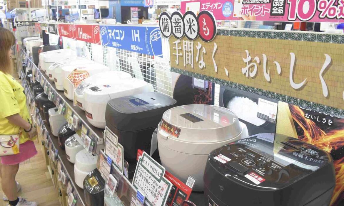 In Japan, premium rice cookers draw consumers looking to cook stockpiled rice