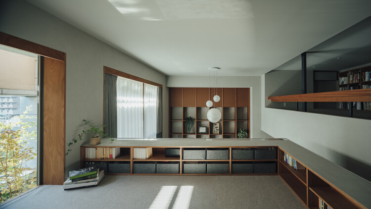 Sakuragawa Apartment Renovation / Osaka Design Department - Interior Photography, Shelving, Wood, Lighting