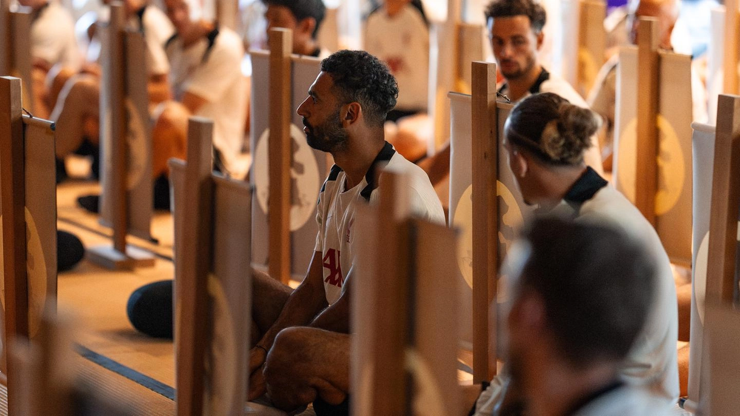 Gallery: A morning of meditation for Liverpool squad in Tokyo