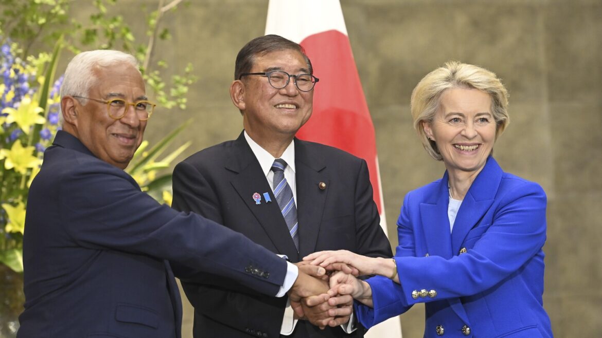 EU and Japan step up alliance in trade, economic security and defense amid challenges from US, China