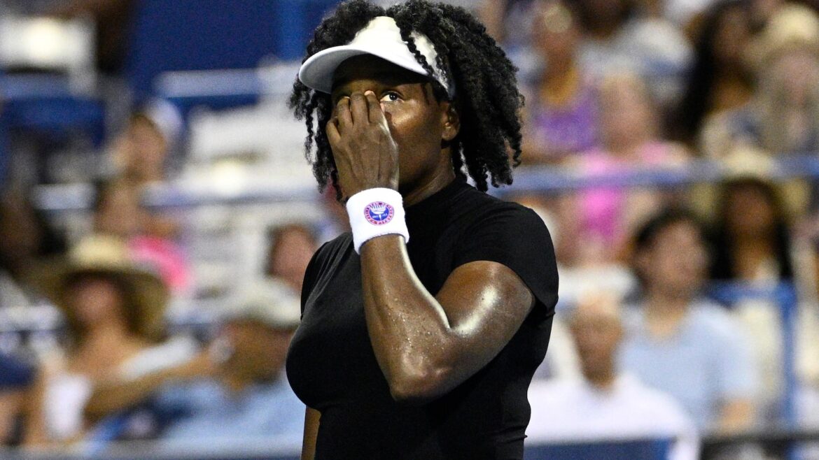 Venus Williams' bid for her first winning streak since 2019 ends in a loss to Magdalena Frech in DC