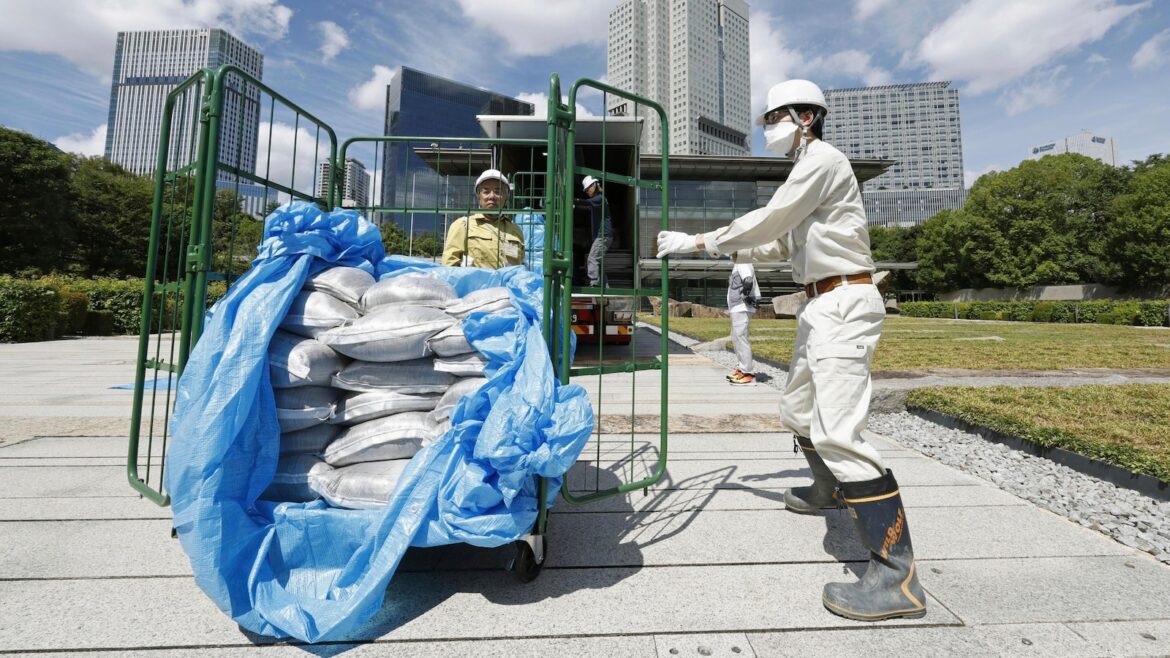 Slightly radioactive Fukushima soil is used at Japanese prime minister’s office to prove safety Slightly radioactive Fukushima soil is used at Japanese prime minister's office to prove safety